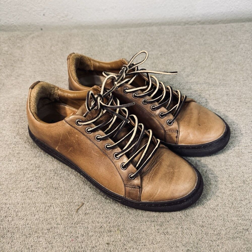 Thursday Premier Sneakers Tan Heritage Leather Low Top Casual Walking Men 9